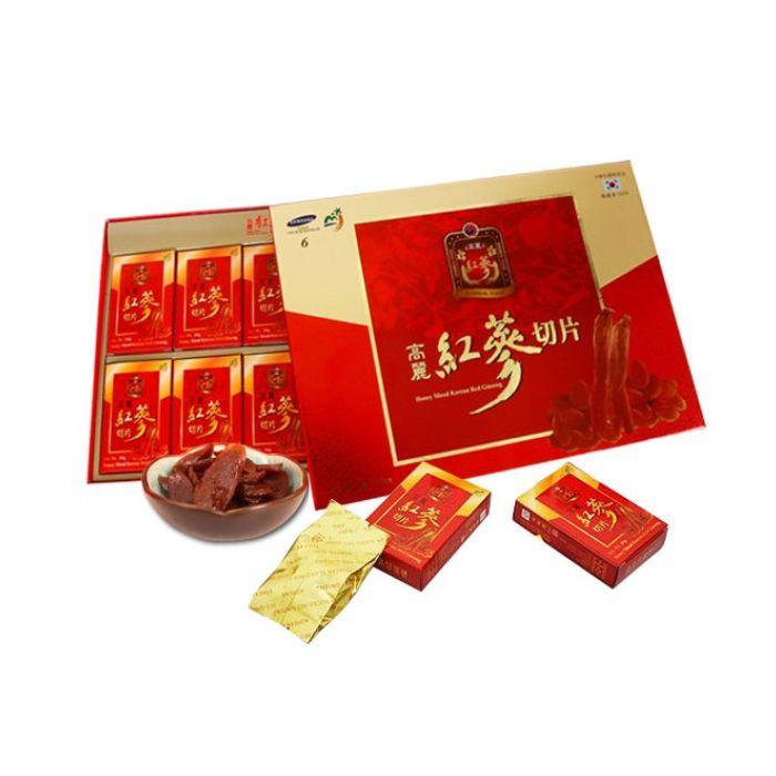 Hồng sâm lát tẩm mật ong Hàn Quốc sambok food 200g loại đặc biệt hồng sâm  với mật ong tinh khiết