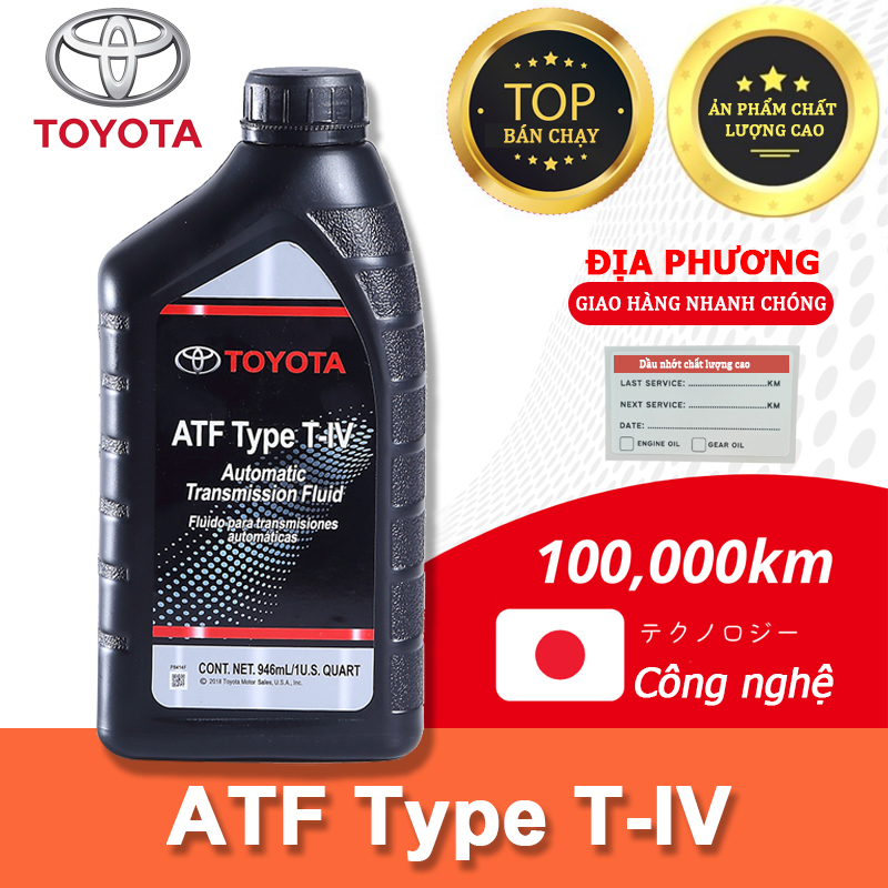 Dầu nhớt trợ lực tay lái xe ô tô Toyota ATF TypeIV 946ML dầu nhớt hộp số tự động