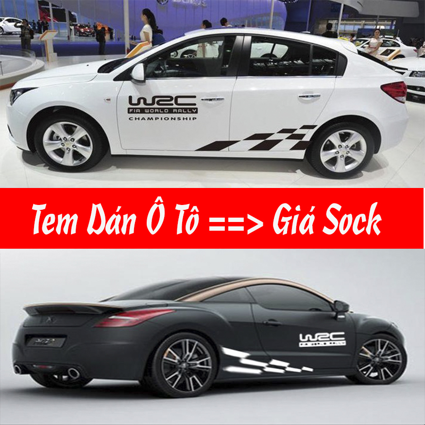 Tem Dán Sườn Xe ô tô Siêu Đẹp