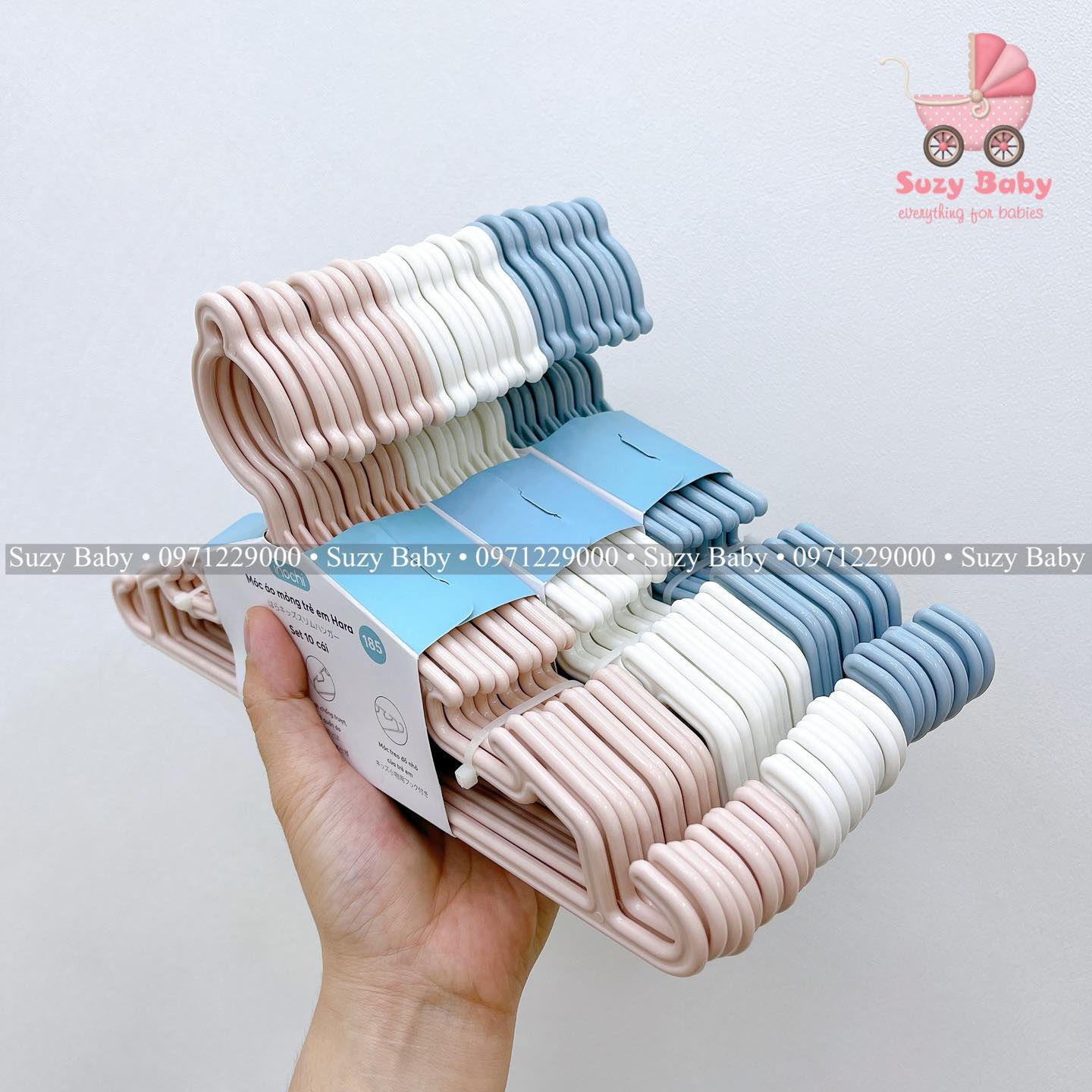 Set 10 móc nhựa inochi 185