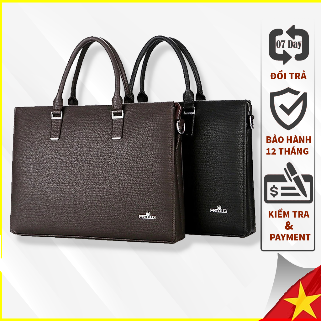[BẢO HÀNH 06 THÁNG ] Cặp Da FSD.WG TZ74 - Chiếc Cặp Xách Da Cực Đẹp Dành Tặng Riêng Cho Các Thầy Cô Giáo