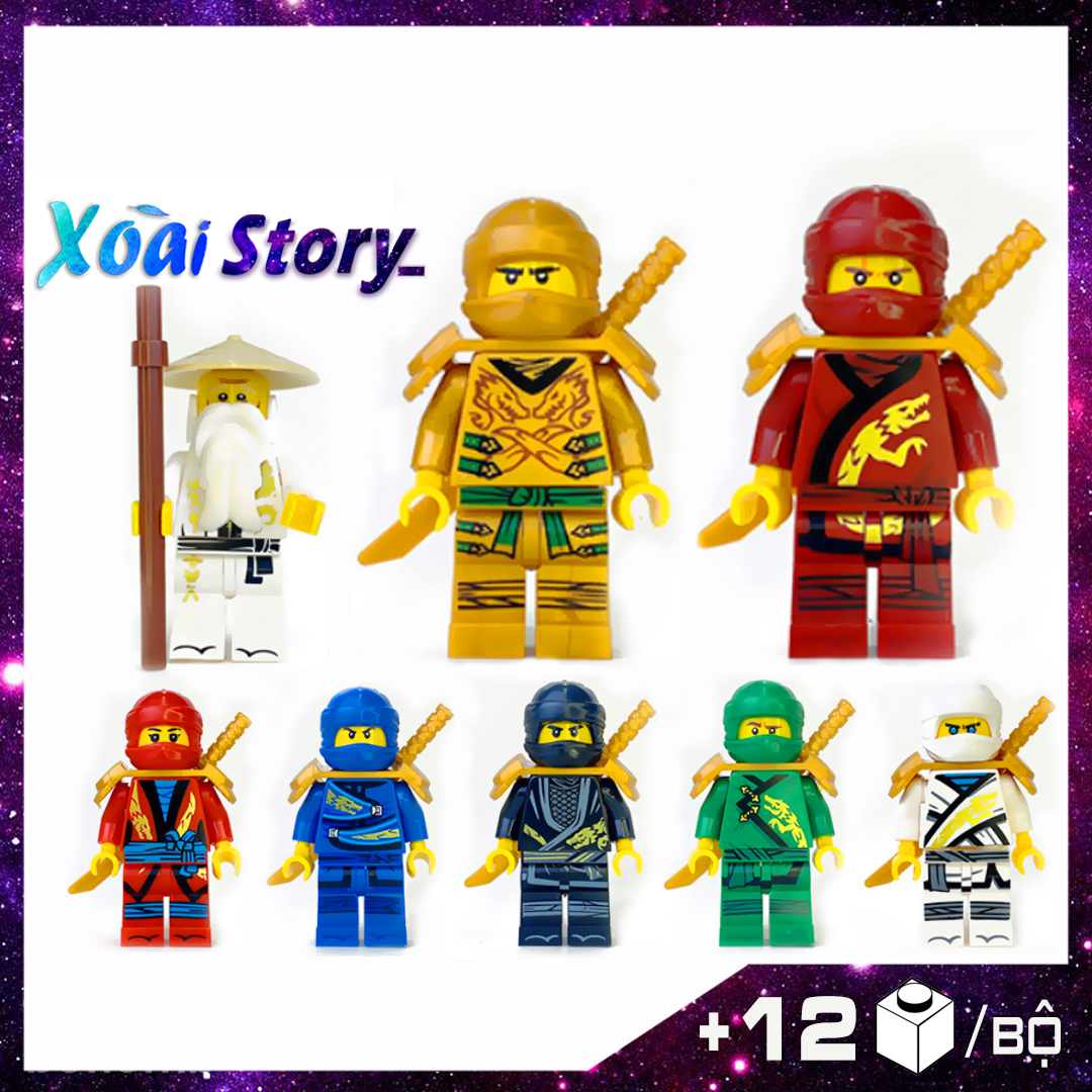 Đồ chơi lắp ráp mô hình nhân vật ninja,8 phân loại nhân vật ninja