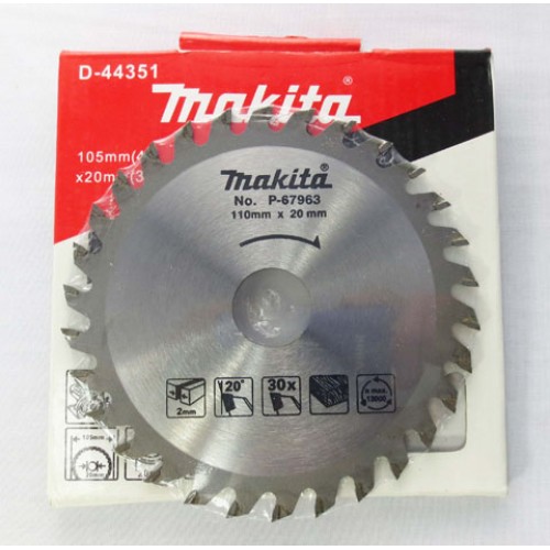 Lưỡi cắt gỗ Makita đường kính 110 - lắp máy cầm tay