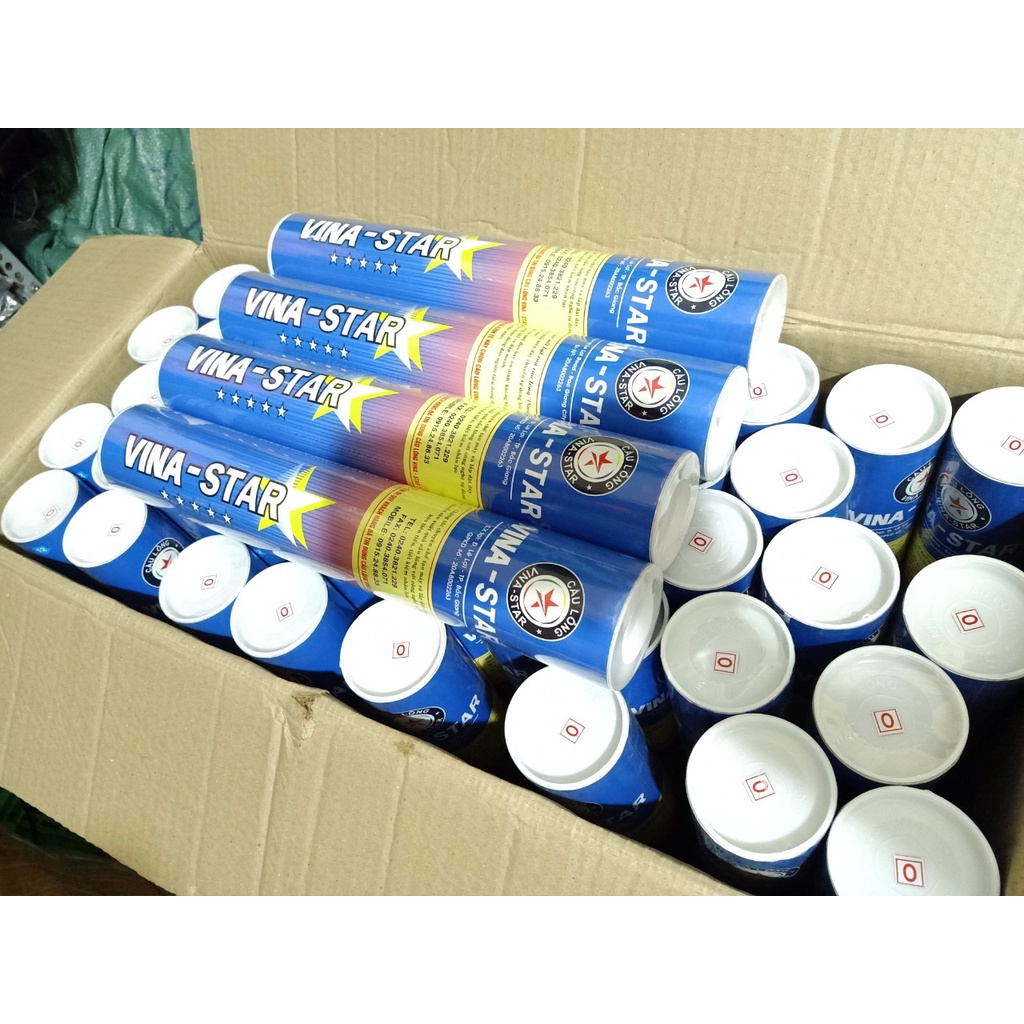 Quả cầu lông hộp cầu lông vina stars loại 2 hàng chính hãng