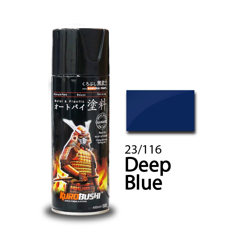Chai sơn samurai màu xanh đậm 116