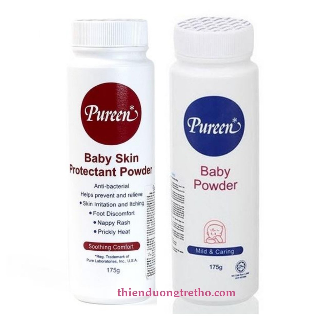 Phấn ngừa rôm sảy Pureen 175g Đỏ/ Xanh
