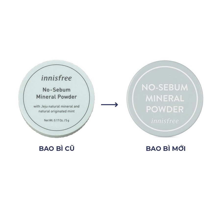Phấn phủ bột Innisfree kiềm dầu No Sebum Mineral Powder / Bovie