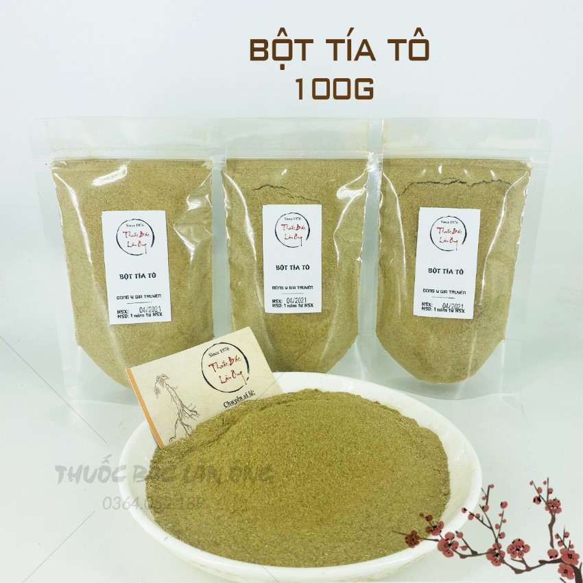 Bột Lá Tía Tô Nguyên Chất 100g