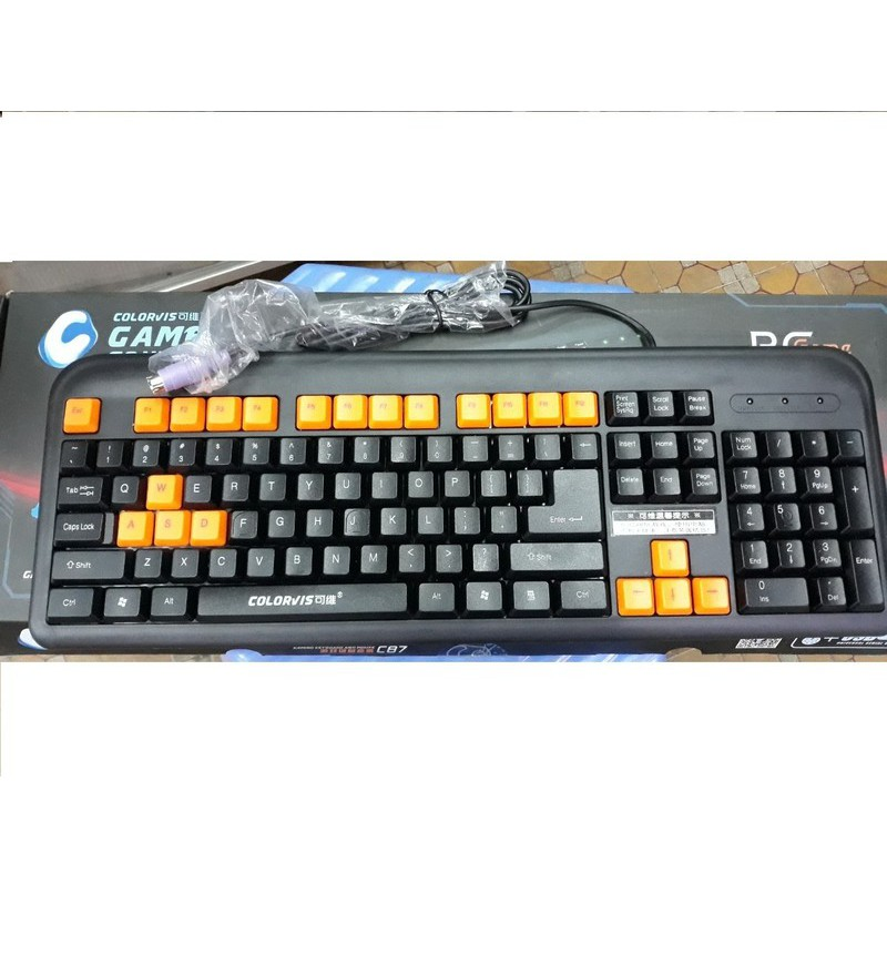 Bàn phím colorvis chuyên game c87 cổng ps2