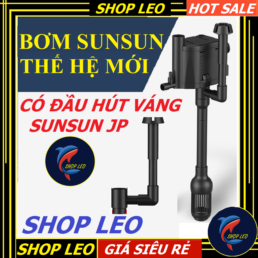 Máy bơm bể cá SUNSUN Có lọc váng - máy lọc có hút váng cho hồ cá cảnh-phụ kiện thủy sinh -shopleo