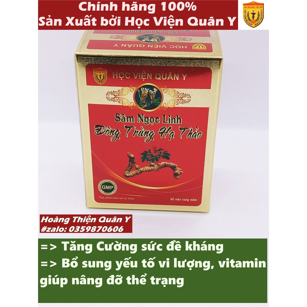 Sâm ngọc linh đông trùng hạ thảo - học viện quân y