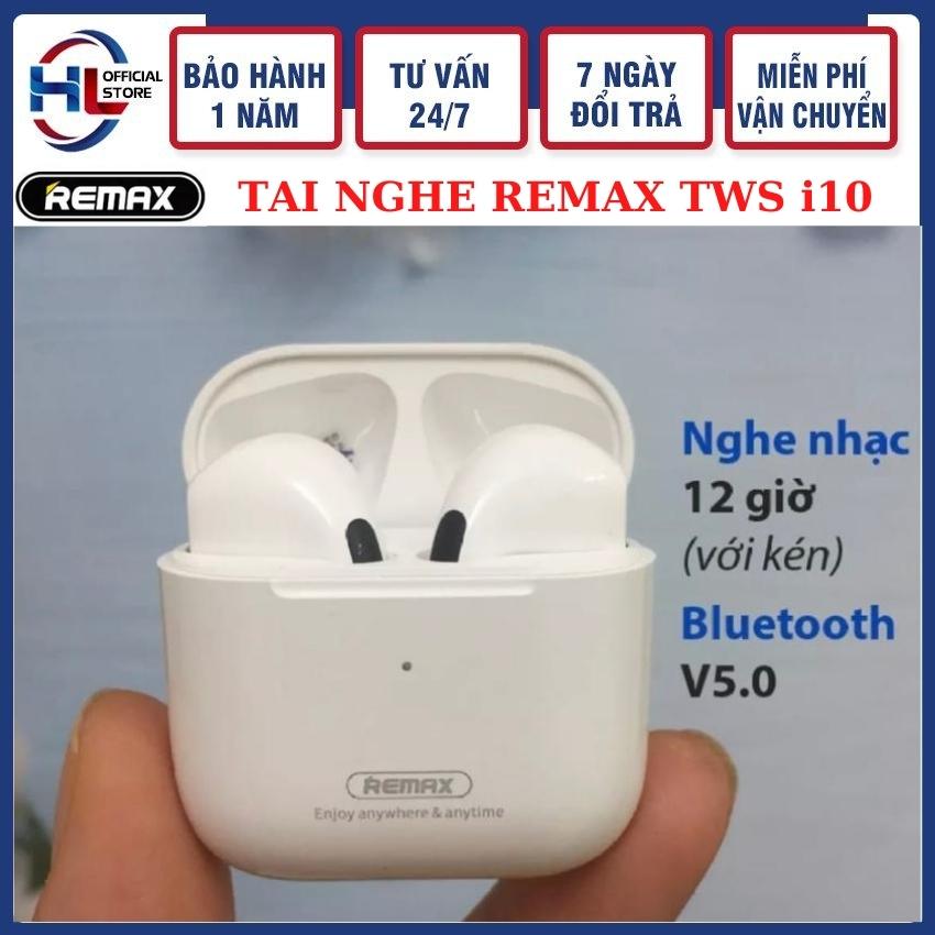 Tai nghe bluetooth Remax TWS 10i cảm ứng vân tay âm thanh sống động bass cực sâu và êm chức năng mượt mà pin trâu hơn 12 với kén sạc đầy – Phụ Kiện H&L