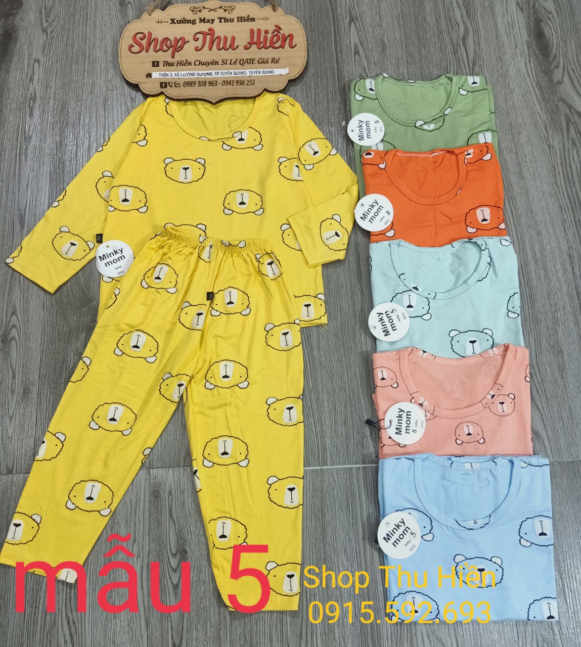 Bộ thun lạnh dài tay cho bé