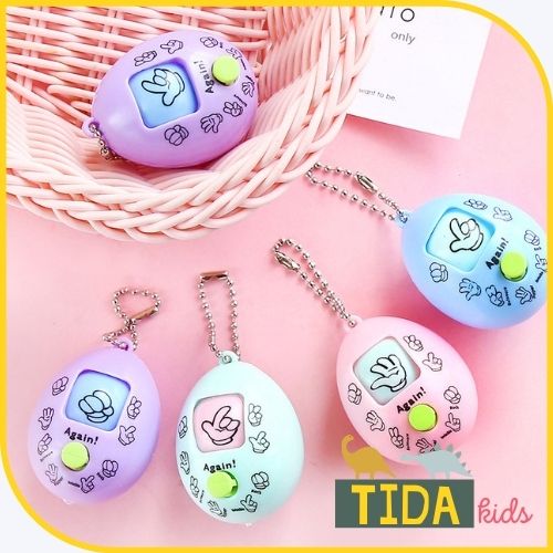 [Nhiều Màu] Móc Khóa Oẳn Tù Tì, Đồ Chơi Giải Trí Kéo Búa Bao Mini Giá Tốt, Quà Lưu Niệm TiDa Kids Shop