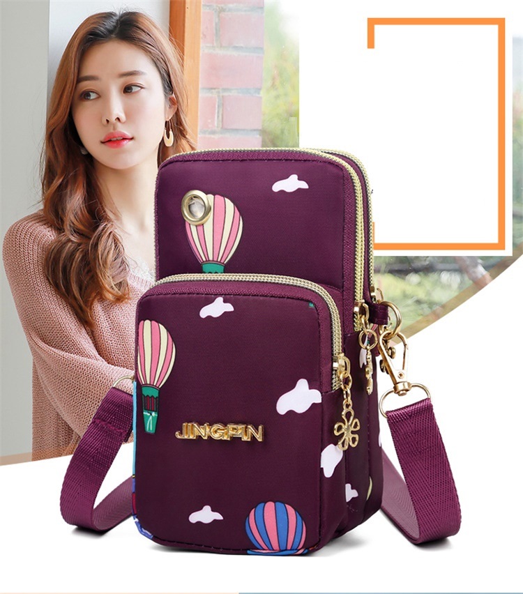 Túi Đeo Chéo Mini Vải Dù Nhiều Họa Tiết Đựng Điện Thoại Chống Nước Giá Rẻ Thời Trang Cao Cấp