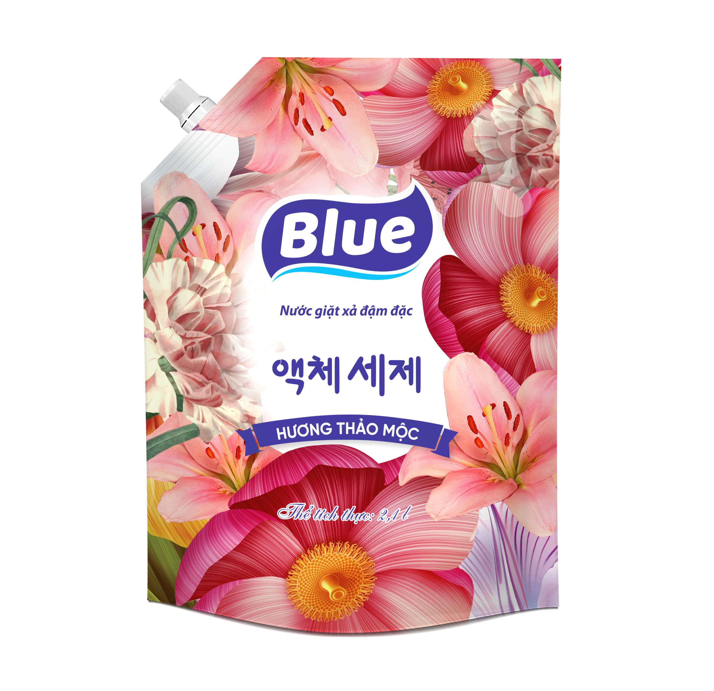 Nước Giặt Xả Blue (Hàn Quốc) Túi 3L6