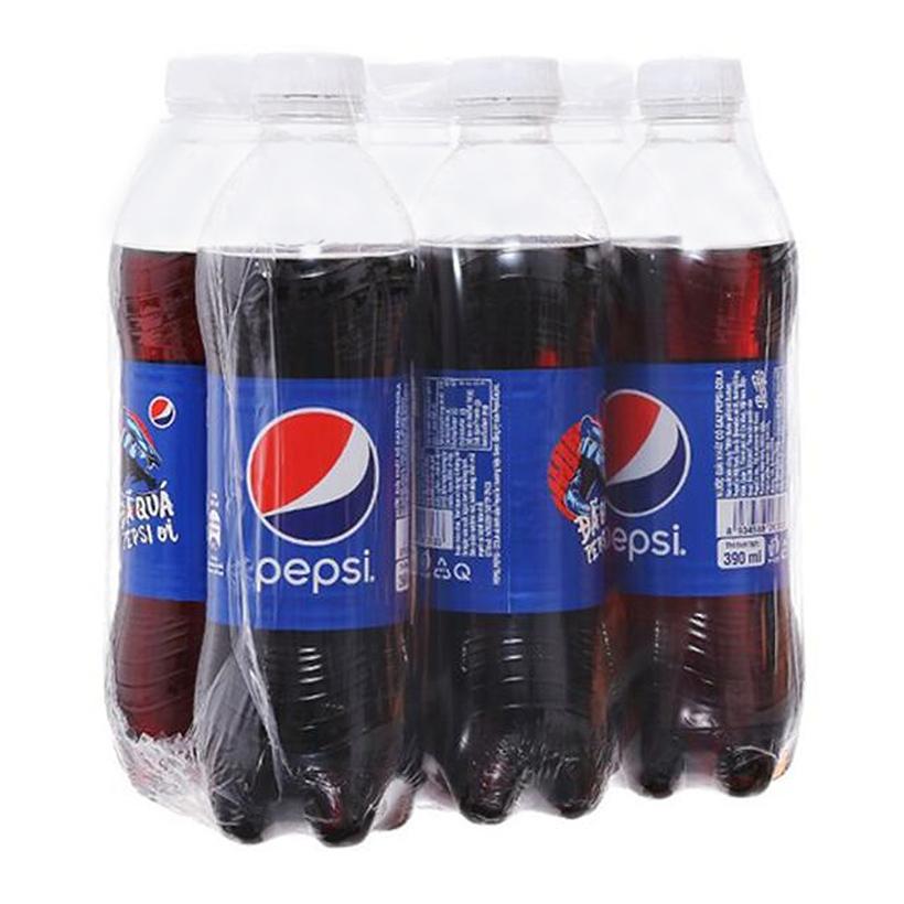 Thùng Nước Ngọt Pepsi 390ml - 24 Chai Nhựa