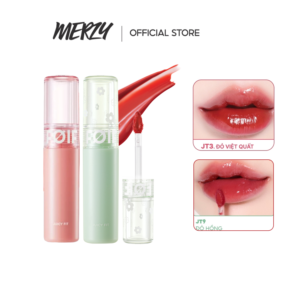 [FOIF by MERZY] Son Tint Bóng Thuần Chay, Ẩm Mọng, Bền Màu FOIF Juicy Fit Tint 3g