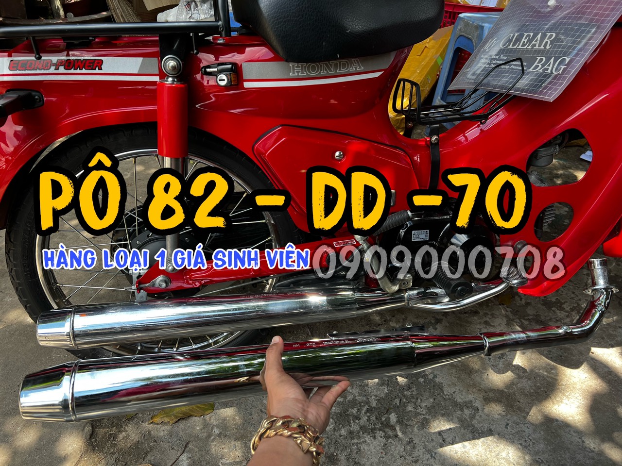 Pô 81 82, hàng gia công. dành cho các dòng xe cub