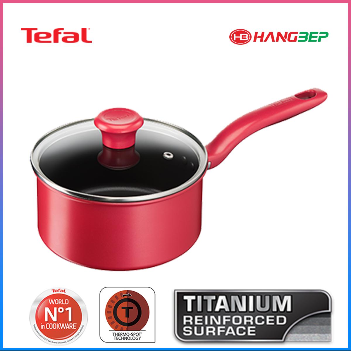 Chảo quánh nhôm chống dính đáy từ 18 cm tefal c6422314