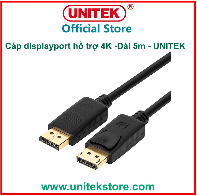 Cáp displayport 4k - dài 5m unitek