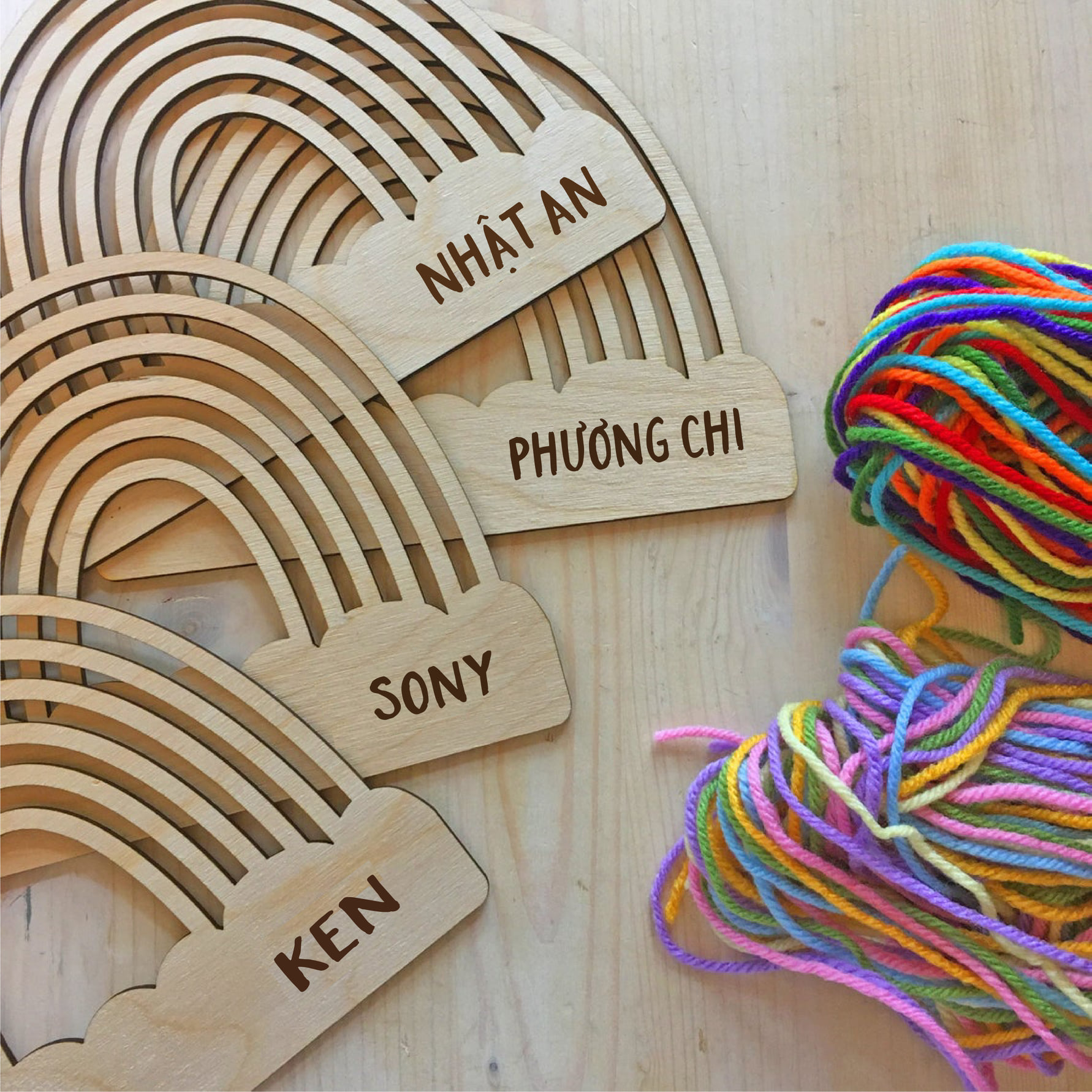 Set gỗ và Len