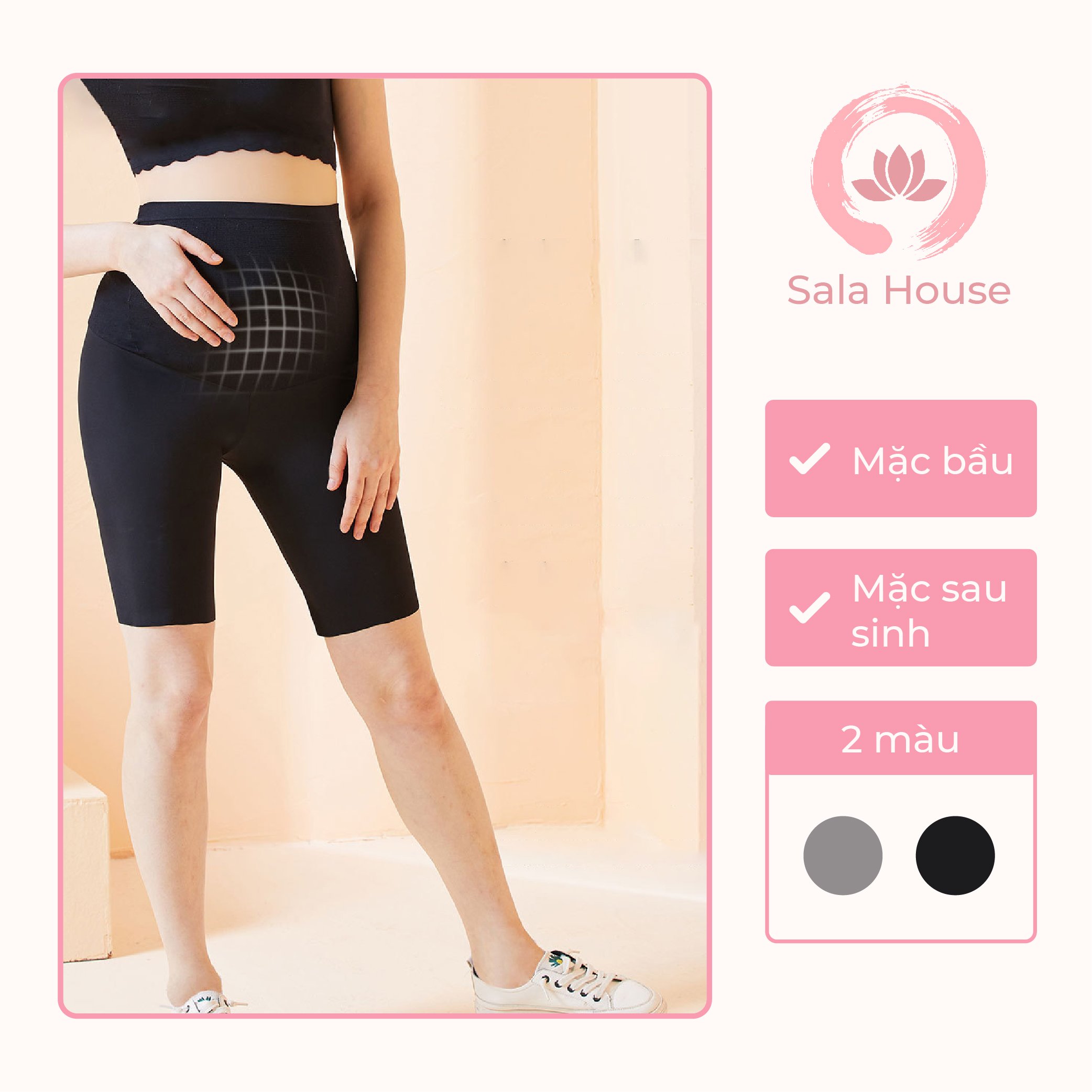 Quần bầu legging lửng mùa hè mỏng nhẹ - siêu co giãn