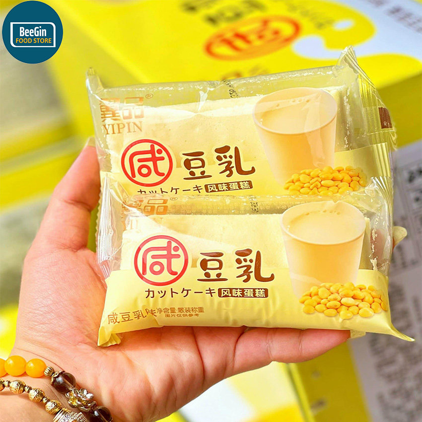 Thùng 1kg Bánh Bông Lan Yipin Đậu Nành Đài Loan - B56KG - BeeGin Food