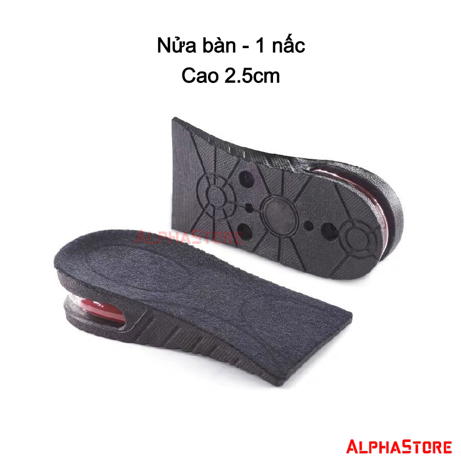 Cặp Lót Giày Tăng Chiều Cao Loại 1 - Nhiều Nấc 3cm/5cm/7cm/9cm - Tùy Chọn Nguyên Bàn, Nửa Bàn - Đế Độn Tăng Chiều Cao