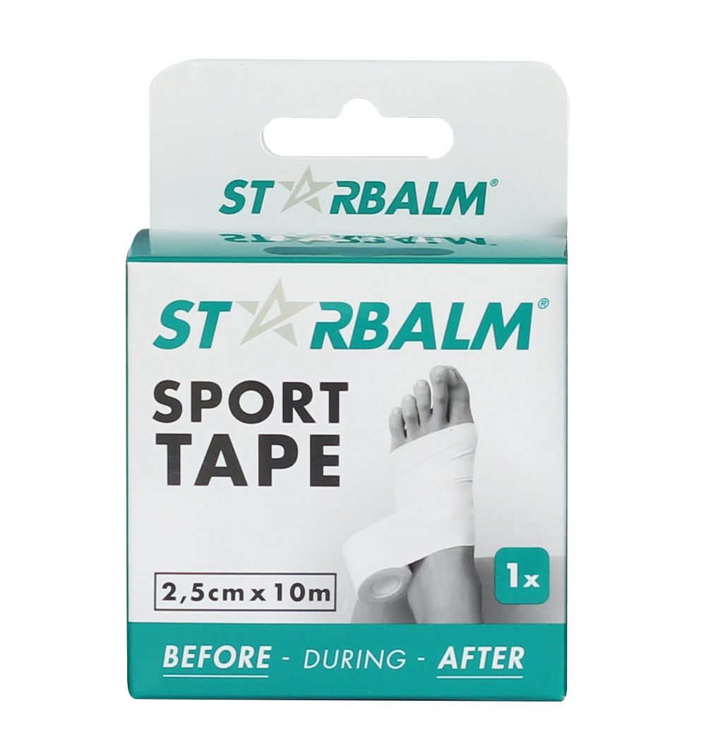 Băng Vải Thể Thao Sport Tape Starbalm Cố Định Khớp Tay, Chân, Gối, Bảo Vệ Khớp Khi Chơi Bóng Đá, Cầu Lông...