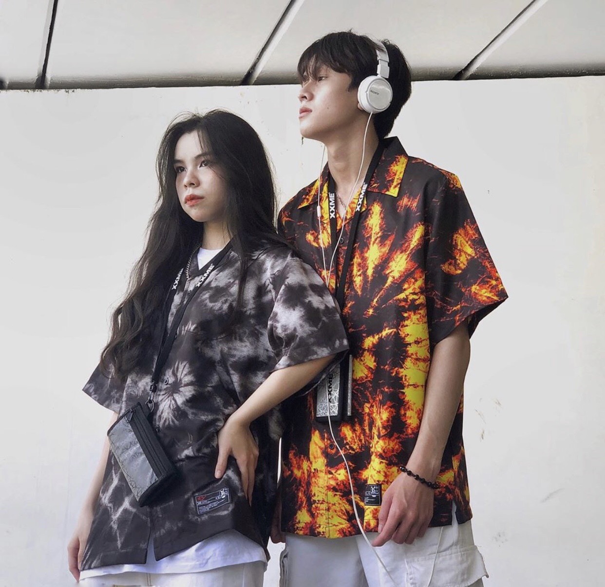 Xxme chính hãng - áo sơ mi tie dye