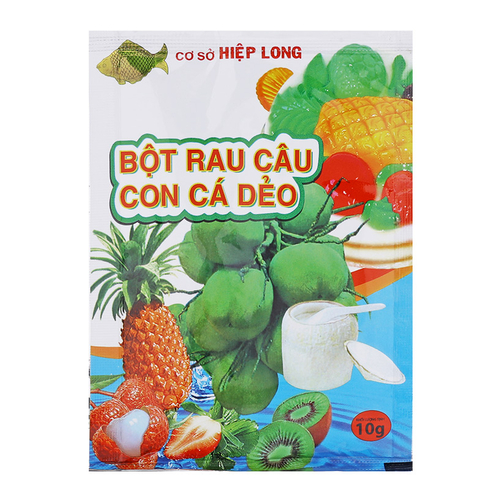 Bột rau câu con cá dẻo hiệp long gói 12gr