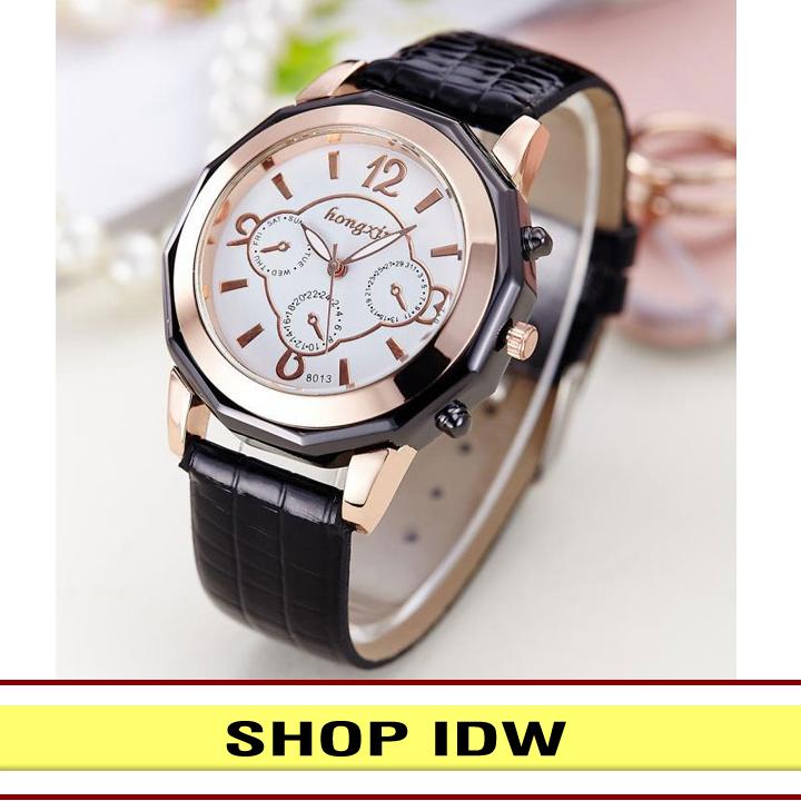 Đồng hồ nữ dây da thời trang Hongxin IDW 6901