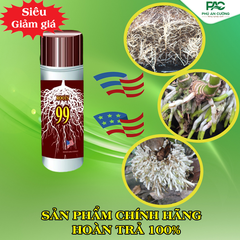Kích rễ roots99 nhập khẩu mỹ - Phân bón kích thích bộ rễ phát triển, tái tạo bộ rễ, kích rễ kích chồi cực nhanh