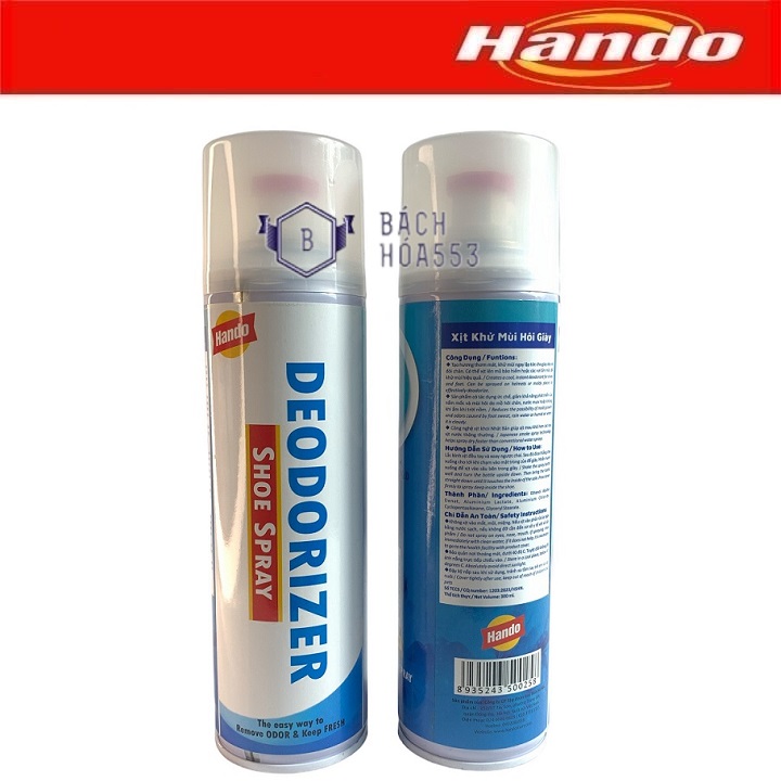 Bình xịt khử mùi hôi giày chống hôi chân Hando 300ml HD152