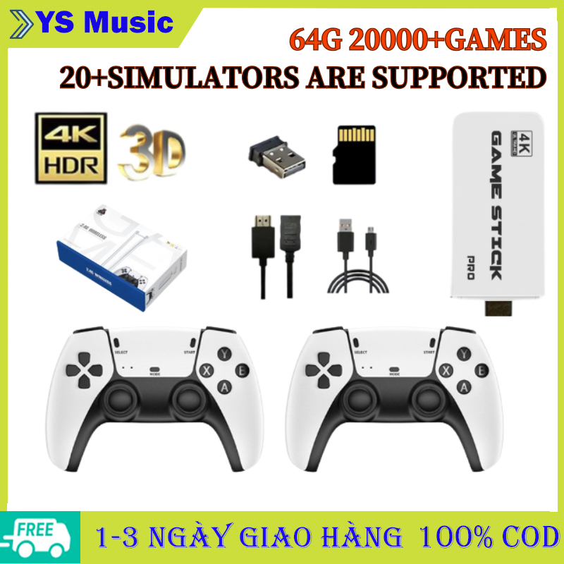 M15 Mini PS1 TV Gia Đình Máy Chơi Game Không Dây HDMI HD 4K Game Stick 20.000 Trò Chơi Cổ Điển 