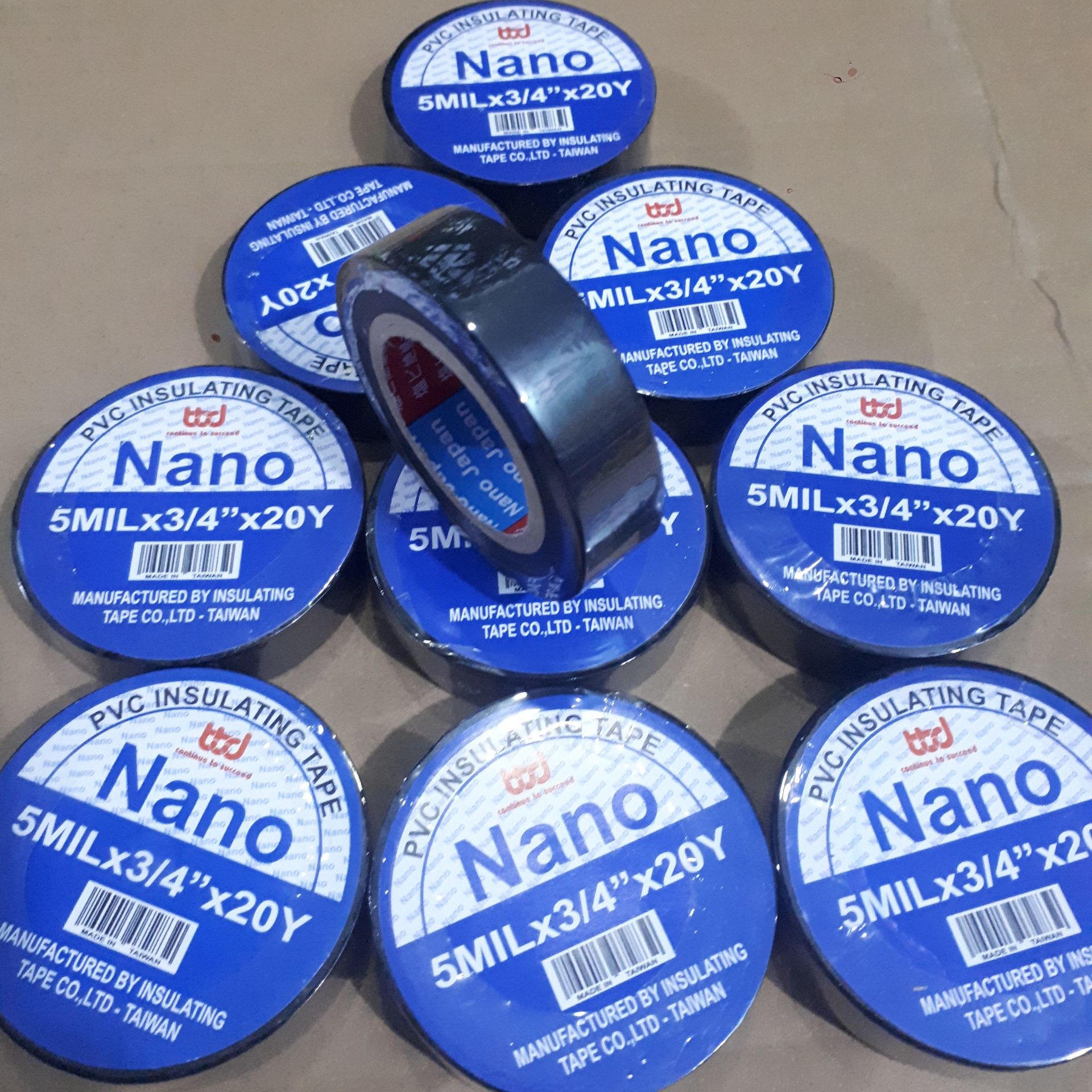 Cây Băng keo điện Nano Taiwan 20Yard, Băng keo điện chất lượng cao Đài Loan 20Yard, Băng keo điện Nano cao cấp xuất xứ Đài Loan