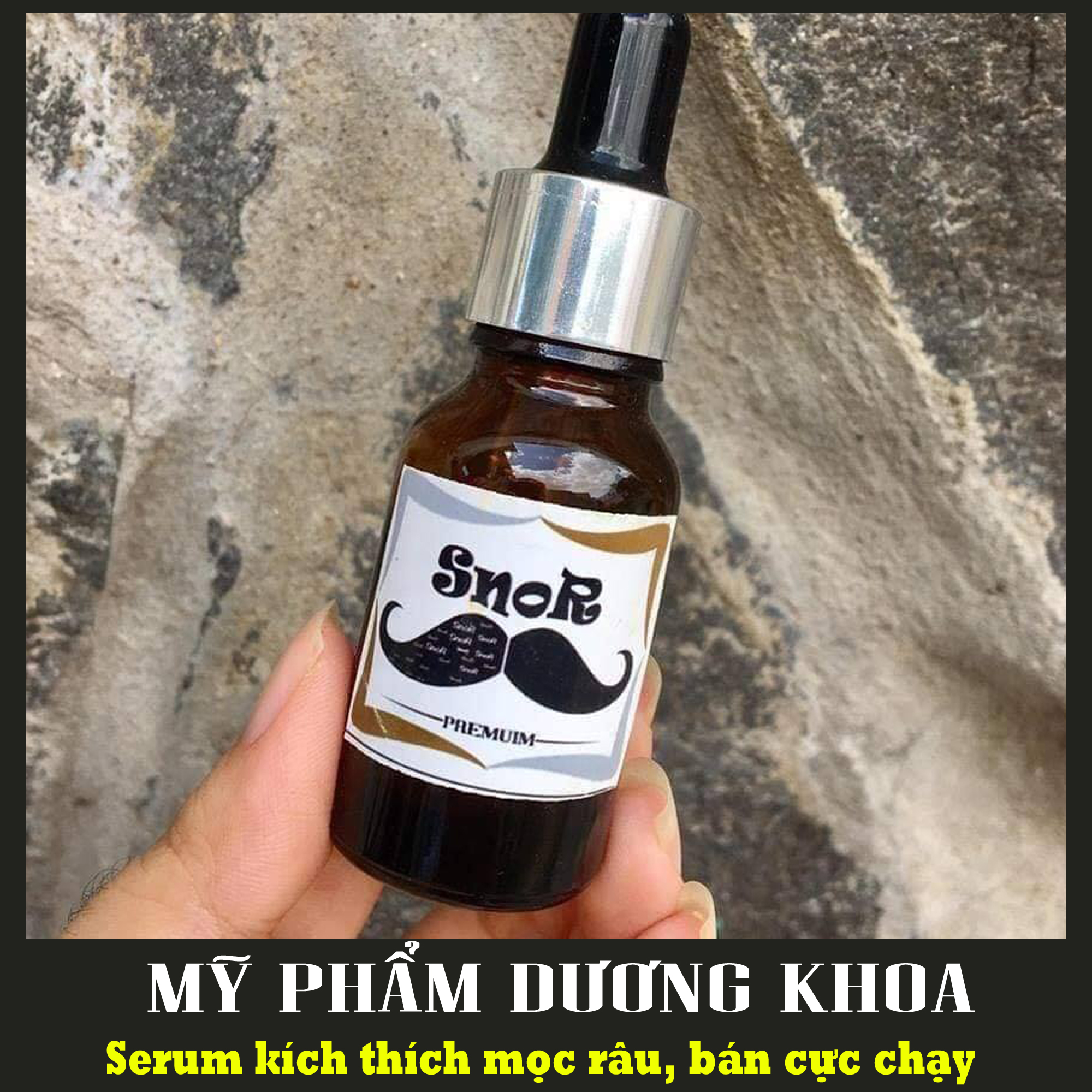 Chính hãng - serum mọc râu, lông tóc thailand snor - serum mọc râu mọc tóc snor 15ml thái lan