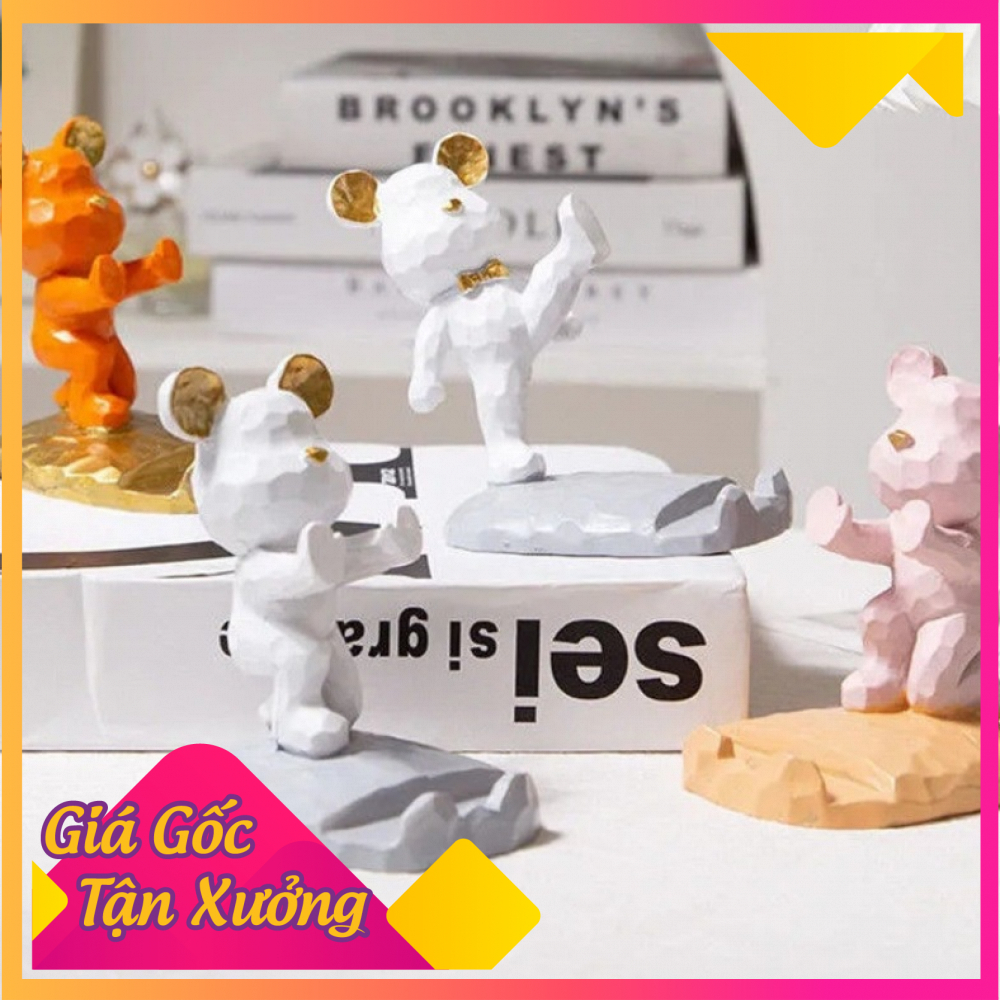 Giá đỡ điện thoại máy tính bảng decor hình gấu siêu dễ thương