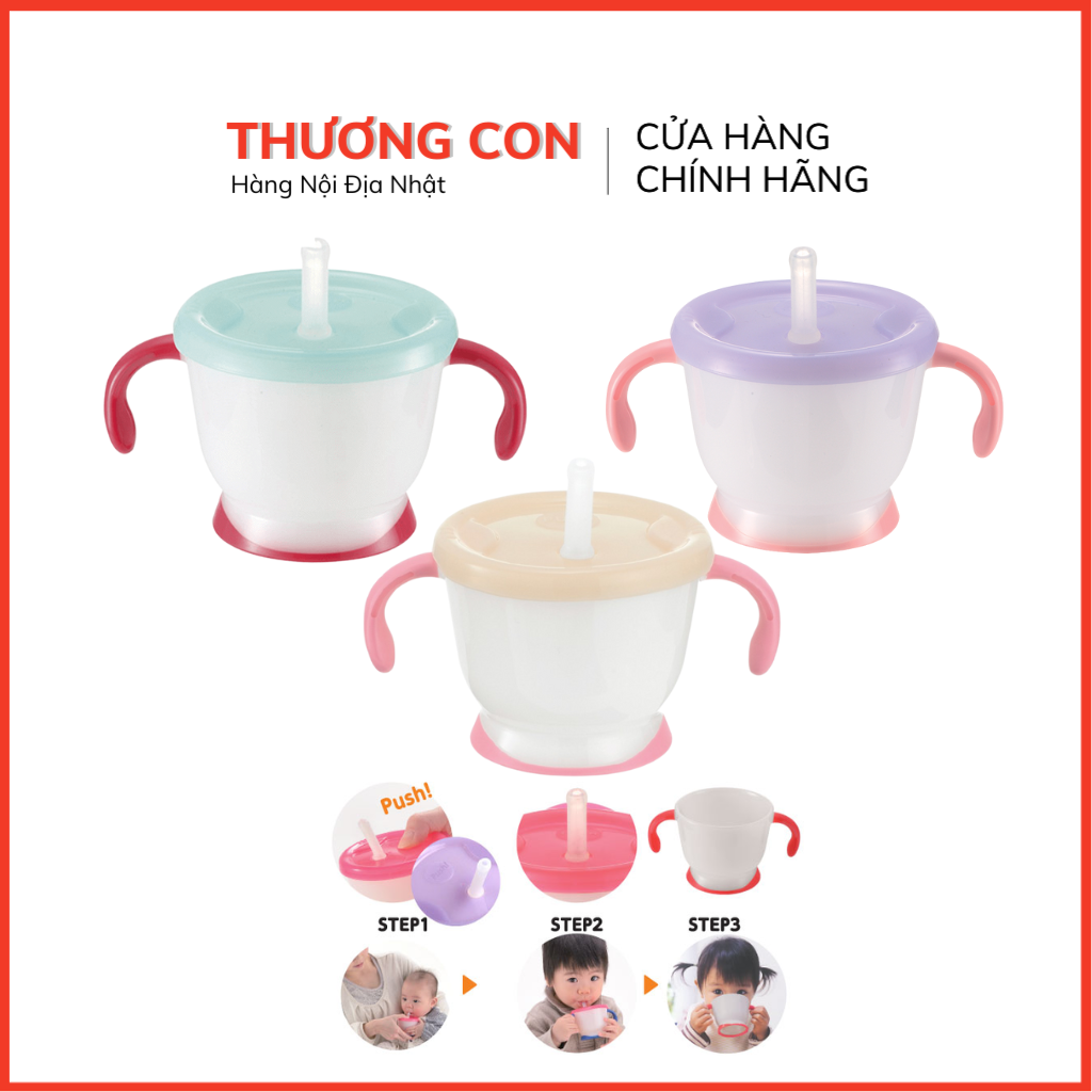 Cốc tập uống 3 giai đoạn Richell Nhật Bản