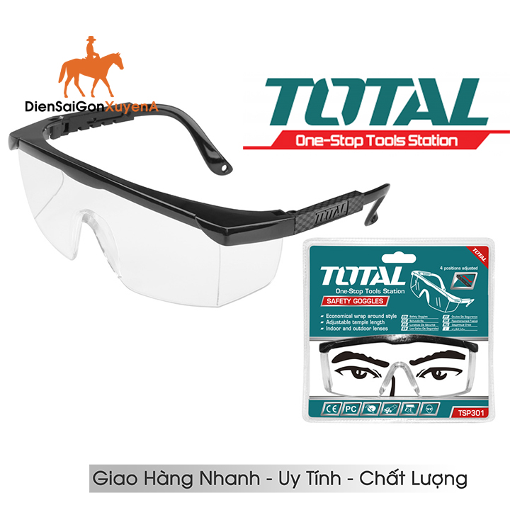 Kính mát bảo vệ mắt bảo hộ lao động total tsp301