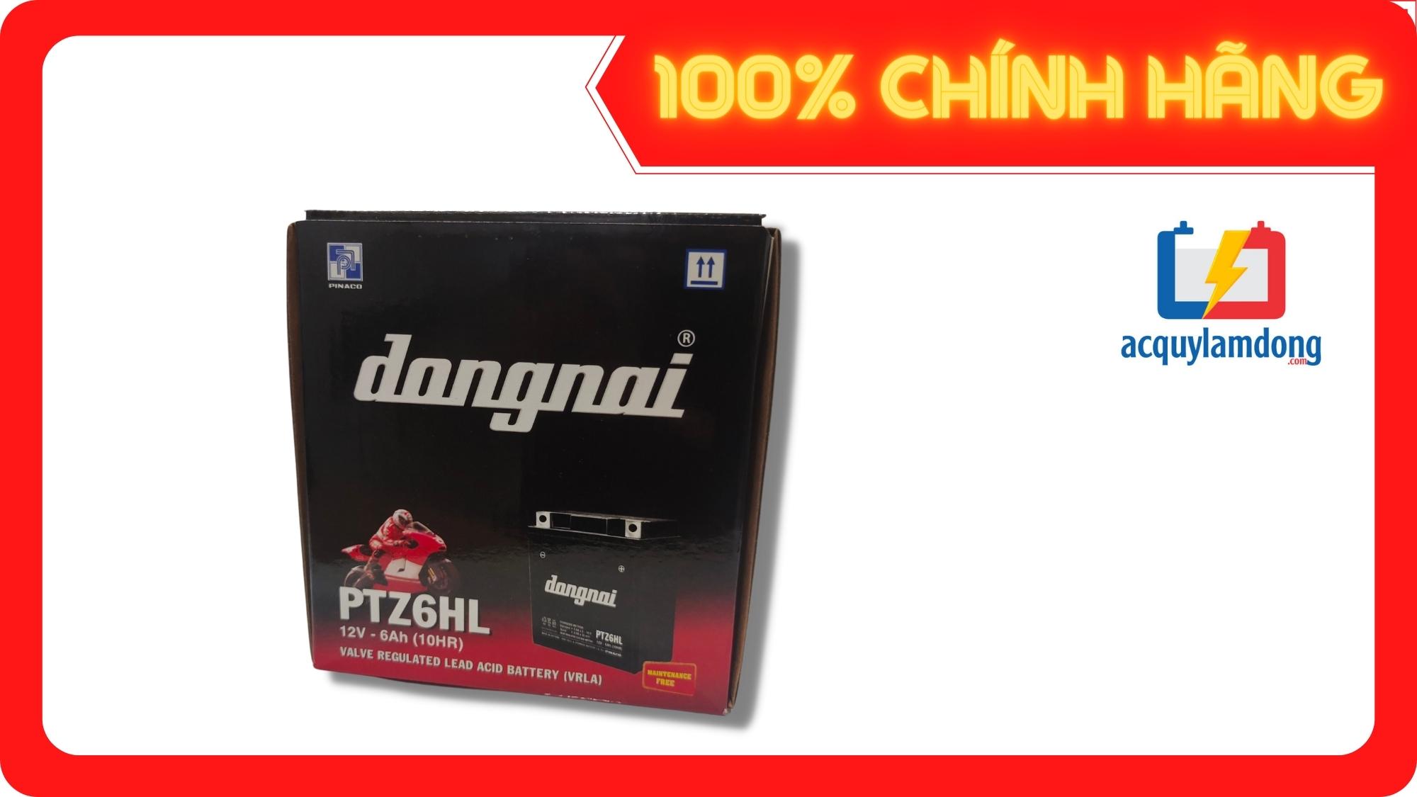 Ắc quy xe máy ptz6hl pinaco miễn bảo dưỡng - dùng cho các dòng xe dream, wave, sirius, jupiter...