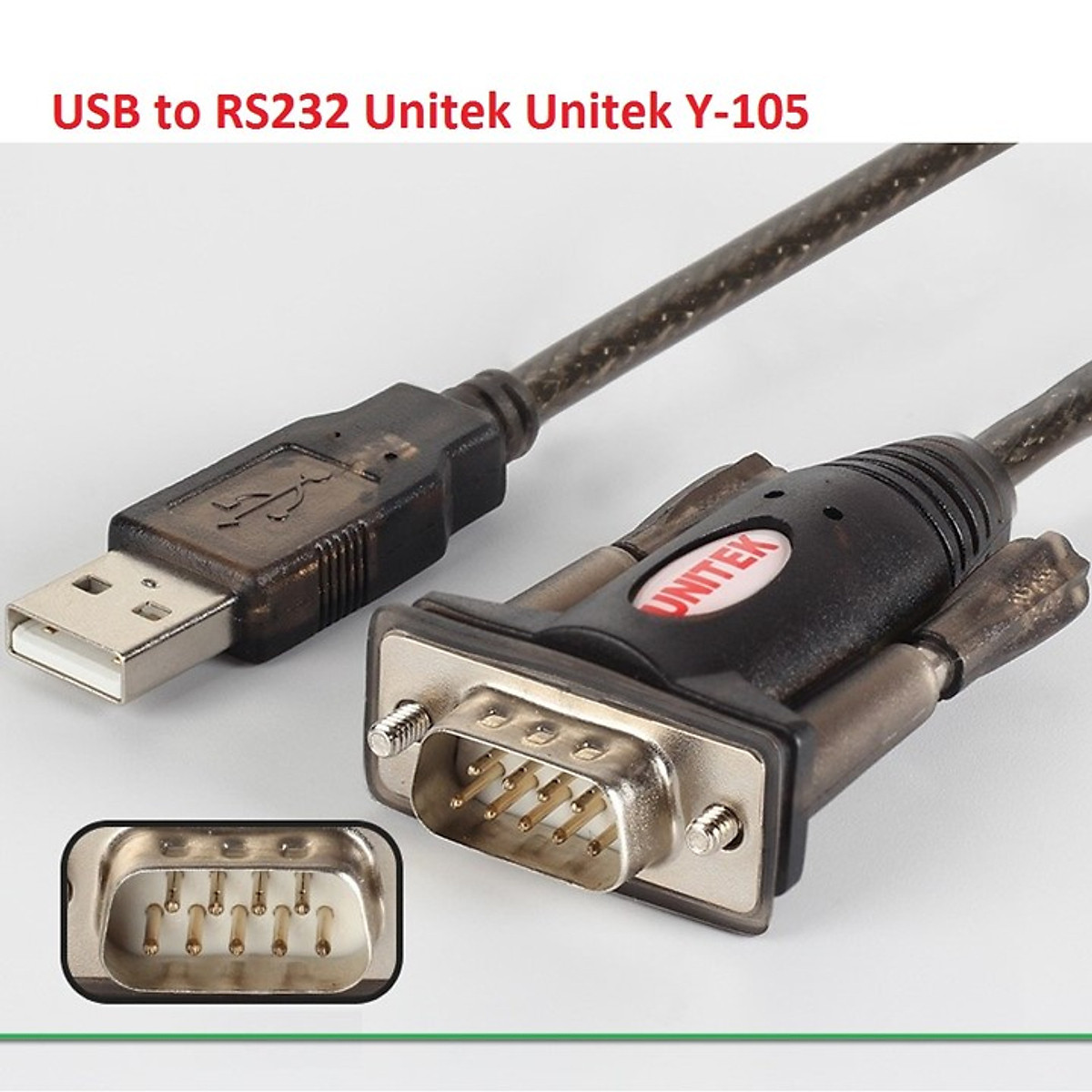 Cáp usb to rs232 unitek y-105