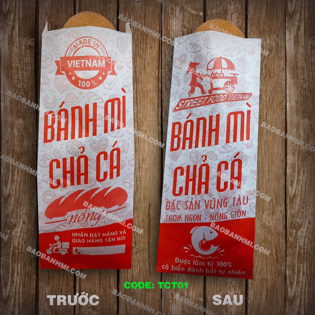 Bao và túi bánh mì chả cá TCT01 - Thùng 1000 túi