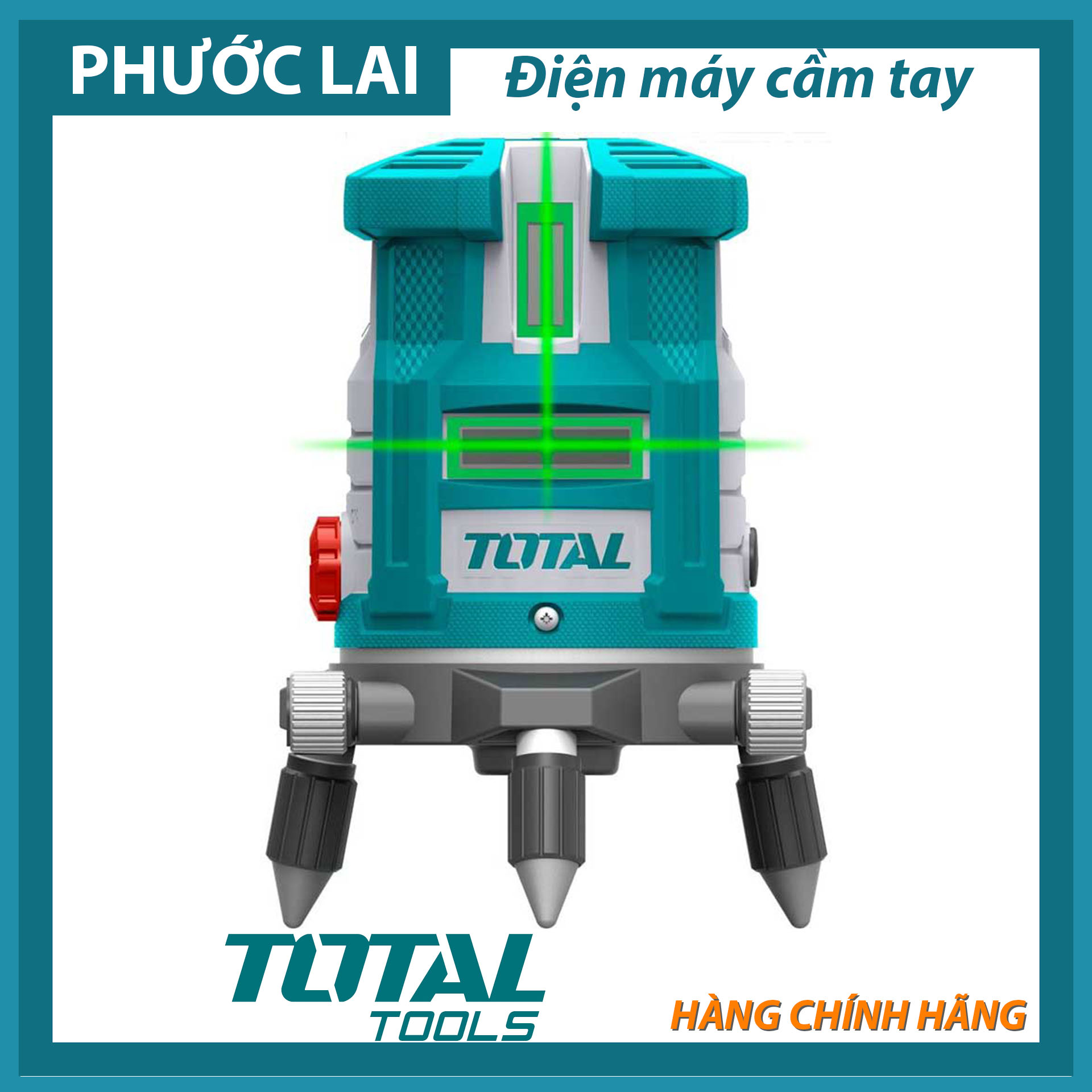 Máy cân mực 5 tia laser màu xanh 20m total tll305205