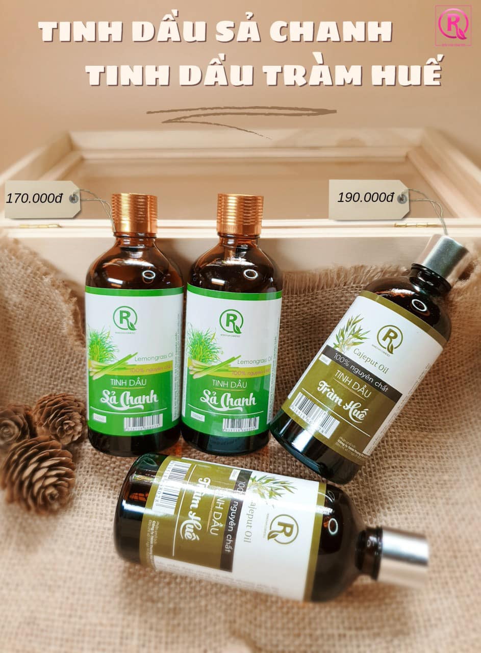 Tinh dầu tràm huế nguyên chất Hồng Tâm , sinh dầu sả chanh nguyên chất 100ml