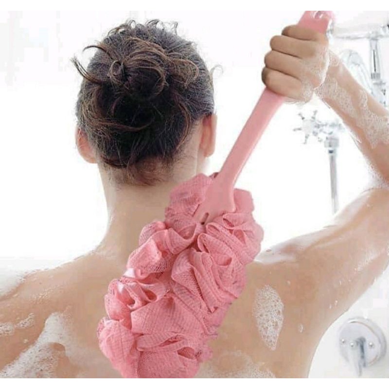 Bàn chải cọ lưng kì lưng cán dài tay cầm tiện lợi bàn chải bông tắm