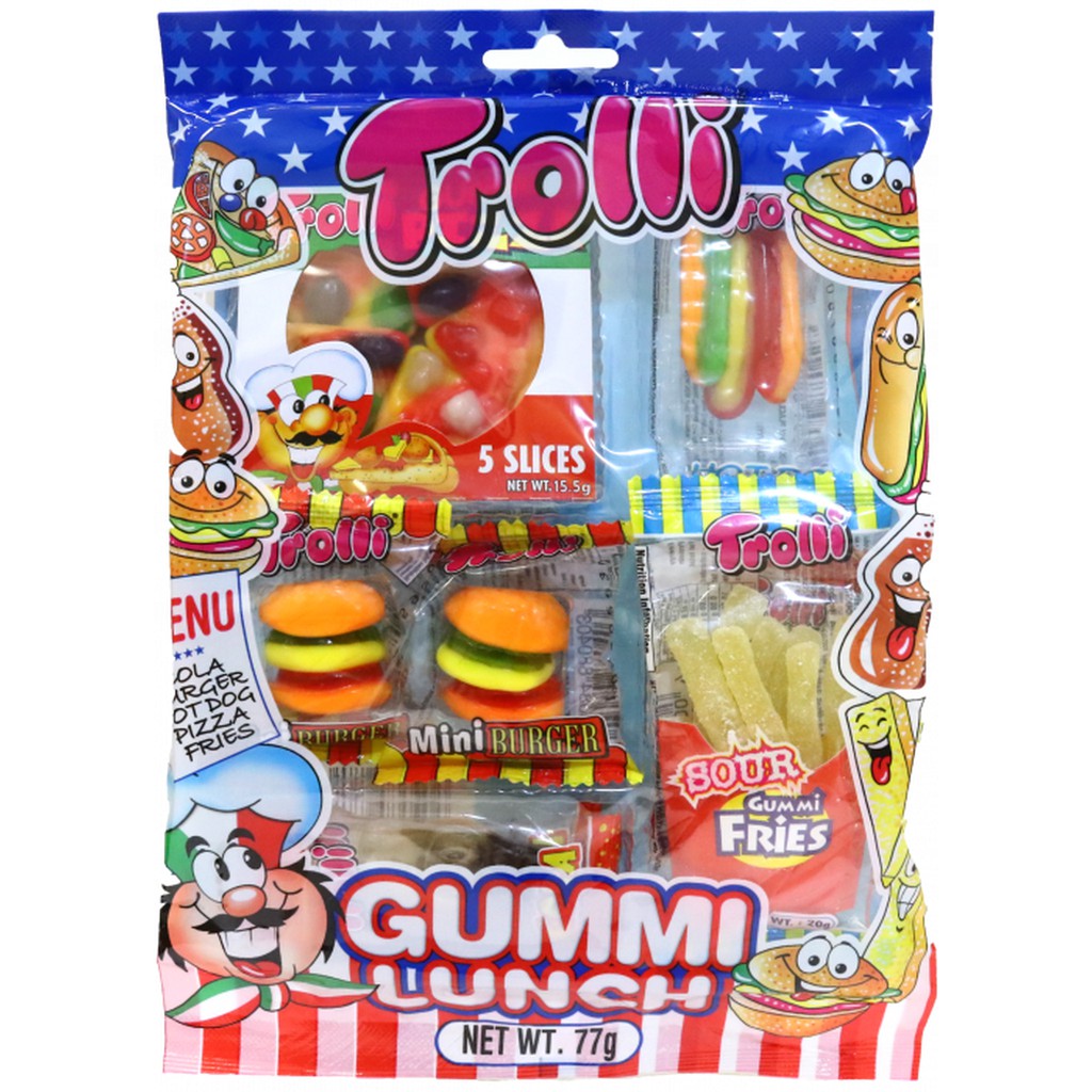 Kẹo Dẻo Trolli Gummi Lunch 77gr