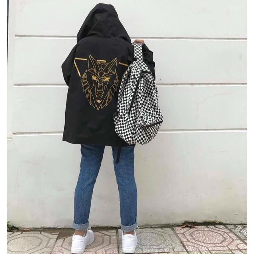 [HCM]ÁO KHOÁC DÙ NAM NỮ 2 LỚP - ÌN HÌNH SÓI MẠNH MẼ  SẮC NÉT-T&D SHOP