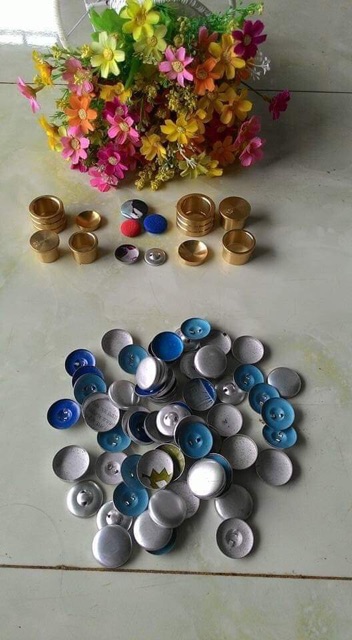 Phôi nhôm làm nút bọc vải